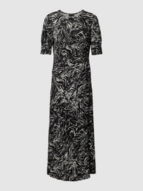 Midi-jurk met all-over motief, model 'Hanadi' van Soaked in Luxury Grijs / zwart - 30