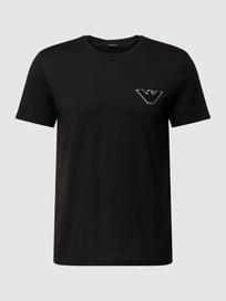 T-Shirt mit Logo-Detail von Emporio Armani Grau / Schwarz - 23