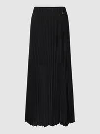 Maxirock mit Plisseefalten Modell 'GONNA' von Patrizia Pepe Grau / Schwarz - 3