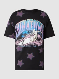 T-Shirt mit Allover-Muster Modell 'Ride the wave'  von MARKET Grau / Schwarz - 26