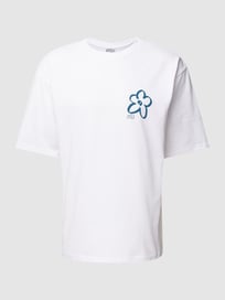 T-shirt met labelprint, model 'JASPER' van JAKE*S STUDIO MEN Wit - 43