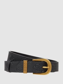 Gürtel mit Logo-Muster  von Guess Grau / Schwarz - 8