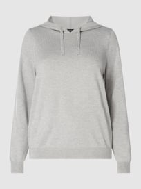 PLUS SIZE pullover met capuchon, model 'Edith'  van Vero Moda Curve Grijs / zwart - 43