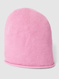 Beanie met structuurmotief van Loevenich Roze - 7