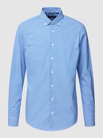 Regular fit vrijetijdsoverhemd met sportmanchetten van Jake*s Blauw / turquoise - 4