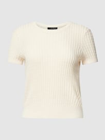 Gebreid shirt met ronde hals, model 'KONSUELO' van Lauren Ralph Lauren Wit - 25