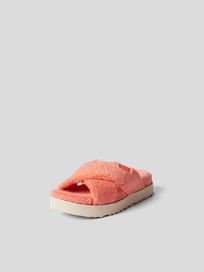 Pantoletten  mit Frottee-Besatz von UGG Rot - 8