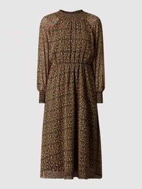 Kleid aus Chiffon von MADEWELL Grau / Schwarz - 9