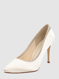High Heels aus Satin Modell 'Billie'  von Rainbow Club Weiß - 10
