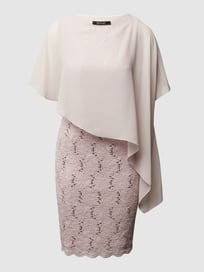 Cocktailjurk van gebloemd kant van Swing Roze - 35