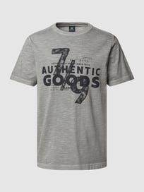 T-Shirt mit Motiv-Print von Lerros Grau / Schwarz - 15