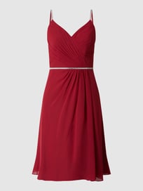 Cocktailkleid mit Strasssteinbesatz von Luxuar Rot - 19