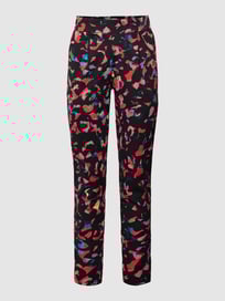 Stoffhose mit Allover-Muster Modell 'KATE' von ICHI Rot - 16