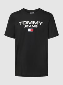 T-Shirt mit Label-Print von Tommy Jeans Grau / Schwarz - 16