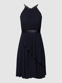 Cocktailkleid mit Zierbesatz von Jake*s Cocktail Blau / Türkis - 41