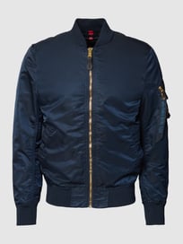 Bomberjacke mit Stehkragen von Alpha Industries Blau / Türkis - 40