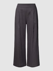 Hose mit Bundfalten von Jake*s Collection Grau / Schwarz - 22