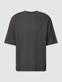 T-shirt met structuurmotief van JAKE*S STUDIO MEN Grijs / zwart - 9