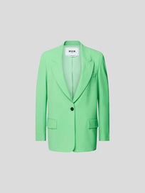 Blazer aus Woll-Mix mit Knopfverschluss von MSGM Orange - 7
