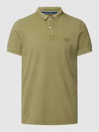 Poloshirt met logostitching, model 'VINT DESTROY' van Superdry Groen - 15