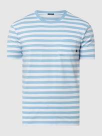 T-shirt van biologisch katoen, model 'Troy' van Denham Blauw / turquoise - 17