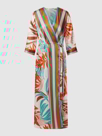 Kimono met all-over motief, model 'DIVISA' van Pennyblack Oranje - 35
