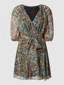Jurk van chiffon, model 'Tiania' van Ted Baker Grijs / zwart - 28