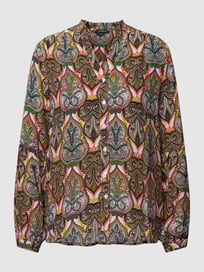 Overhemdblouse met paisleymotief van More & More Roze - 4