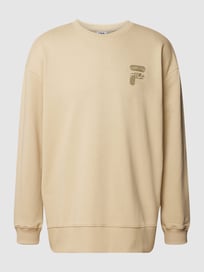 Oversized sweatshirt met ronde hals, model 'BABEN' van FILA Wit - 14