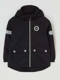 Jacke mit abnehmbarer Kapuze Modell 'Symppis' - wasserabweisend  von reima Grau / Schwarz - 16