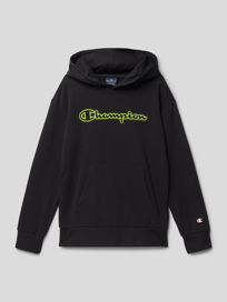 Hoodie mit Logo-Print von CHAMPION Grau / Schwarz - 23
