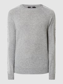 Lounge-Oberteil aus Kaschmir  von Karl Lagerfeld Grau / Schwarz - 1