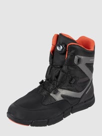 Boots met vetersluiting, model 'Flexyper' van Geox Grijs / zwart - 34