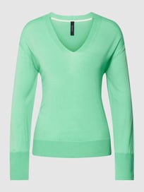 Gebreide pullover met V-hals van Marc Cain Groen - 23