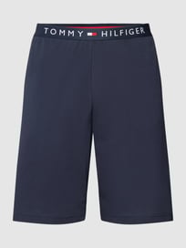 Sweatshorts met elastische band met logo, model 'JERSEY SHORT' van Tommy Hilfiger Blauw / turquoise - 6