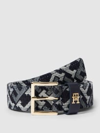 Riem met all-over motief van Tommy Hilfiger Blauw / turquoise - 21