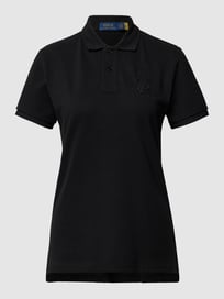 Poloshirt aus Baumwolle mit Label-Detail von Polo Ralph Lauren Grau / Schwarz - 32