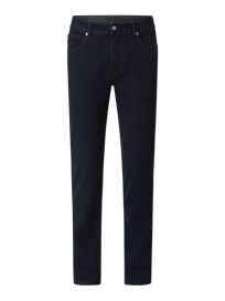 Straight Fit Jeans mit Brand-Detail von Christian Berg Men Blau / Türkis - 48