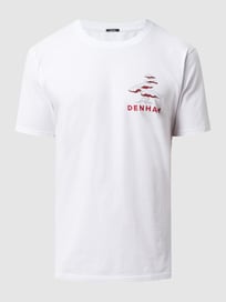 T-shirt met logoprint van Denham Wit - 15