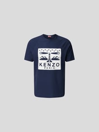 T-Shirt mit Paspelnähten von Kenzo Blau / Türkis - 4