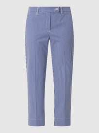 Korte broek met streepmotief, model 'Vera' van Zerres Blauw / turquoise - 32