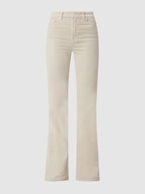 Bootcut broek van fluweel, model 'Lisha' van 7 For All Mankind Wit - 41