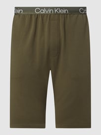 Pyjamashorts mit Logo-Bund  von Calvin Klein Underwear Grün - 41
