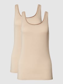 Tanktop mit Strukturmuster im 2er-Pack von Schiesser Weiß - 5