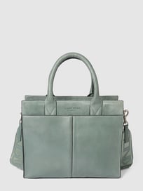 Handtas van leer, model 'BLAKE' van Liebeskind Berlin Blauw / turquoise - 43