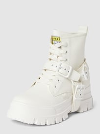 Schnürboots mit Label-Detail Modell 'ASPHA' von Buffalo Weiß - 21