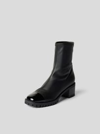 Sock Boots mit Blockabsatz von Giuseppe Zanotti Grau / Schwarz - 28