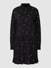 Blousejurk met all-over motief, model 'PAOLA' van Pepe Jeans Grijs / zwart - 31