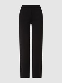 Wide leg comfortbroek van viscosemix, model 'Jenny' van Toni Dress Grijs / zwart - 8
