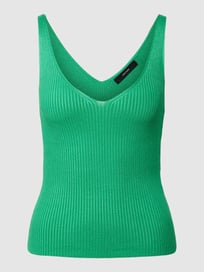 Stricktop mit Rippenstruktur Modell 'Glory' von Vero Moda Grün - 41